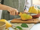 Cooking Class - French Steak Dinner Mastery Class in Downtown Dallas: cutting pear