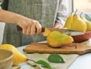 Cooking Class - Fine Flavors of France - Date Night in Dallas: cutting pears