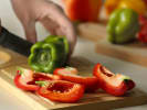 Cooking Class - Authentic Chinese Cuisine - Family Fun in Manhattan: cutting pepper