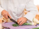 Cooking Class - Fold Dumplings Like a Pro: cutting scallions