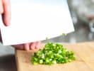 Cooking Class - Crispy Scallion Pancakes at Your Home: cutting scallions