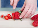 Cooking Class - Refreshing Italian Cuisine: cutting strawberries