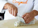 Cooking Class - Sushi Rolling Night at a Local Distillery in Boston Proper: cutting sushi roll