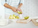 Cooking Class - Make a Comforting Fall Chicken Dinner in Naperville: cutting apples