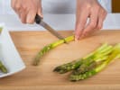 Cooking Class - Elegant Spring Pasta in Northern Virginia: cutting asparagus