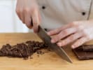 Cooking Class - Mediterranean Southern French Fare in Northern Suburbs: cutting chocolate