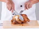 Cooking Class - Holiday Leftovers Reimagined in Dallas: cutting turkey leftovers