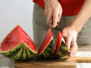Cooking Class - Peak Summer Harvest Menu in Manhattan: cutting watermelon
