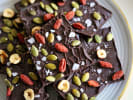 Cooking Class - Indian Spice Fundamentals: dark chocolate bark with nuts