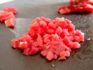 Cooking Class - Introduction to Sushi for Kids in Tampa: diced ahi tuna