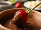Cooking Class - Make a 5-Course Vegetarian Feast in Toronto: dipping strawberry in chocolate