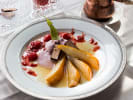 Team Building Cooking Class - Ziad Kaddouri & Guests - Tour de France in San Francisco: dirk pear slices Ã  la belle helene