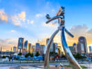 Food Tour + Drink Upgrade - Sip and Savor Deep Ellum Dallas in Downtown Dallas: drink dallas tour   Deep Ellum Pic Silver Walking Sculpture