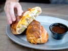 Food Tour + Drink Upgrade - Celebrity Chef Favorites in Lavish Las Vegas in Las Vegas: eating food on a food tour in las vegas