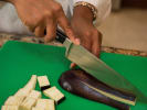 Cooking Class - Buon Natale in South Bay & Peninsula: eggplant prep