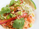 Cooking Class - Make Pad Thai at a North Loop Wine Bar in Minneapolis: elegant pad thai dish with fresh garnishes