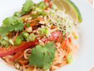 Cooking Class - Cook a Vibrant Thai Feast - Date Night in Manhattan: elegantly garnished pad Thai plate