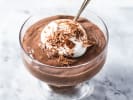 Cooking Class - Cook Festive French Classics in Northern Virginia: espresso chocolate mousse in a glass with whipped cream and shaved chocolate on top