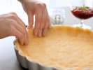 Cooking Class - Make Epic Vegan Tarts: filling tray with pastry dough