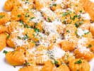 Cooking Class - Italian Autumn Delights: finished plate of pumpkin gnocchi