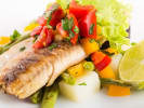 Market Tour + Class - 4-Course Seasonal Lunch in San Francisco: fish with fresh veggies