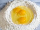 Cooking Class - Classic Italian Seafood Feast: flour and eggs to make pasta dough