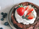 Cooking Class - Three Course Provencal Meal in DC: flourless chocolate cake with whipped cream