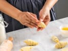 Cooking Class - Buttery Croissants From Scratch in Manhattan: folding croisants up close