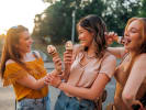 Food Tour - Walk & Taste Your Way Through Minneapolis in Minneapolis: eating ice cream outdoors together