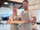 Cooking Class - Vegan Fettuccine and a Roman Table in Culver City: fresh batch of pasta