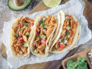 Team Building Cooking Class - Handmade Guacamole Competition: fresh tacos with lime and avocado on the side