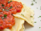 Cooking Class - Fresh Pasta in Maryland Eastern Shore: fresh tomato basil sauce ravioli