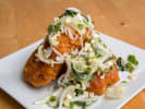Cooking Class - The One True Menu in Boston: fried chicken with slaw