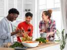 Online Cooking Class - Trendy Tastes of the '90s: friends at cooking class