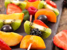 Kids' Cooking Class - Pizza Party for Young Chefs: fruit skewers up close