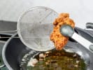 Cooking Class - The Perfect Brunch Menu: frying chicken