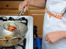 Cooking Class - South Indian Classics in Boston Proper: frying vada