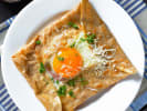Cooking Class - French CrÃªpes The Right Way in Las Vegas: galette with cheese on a plate
