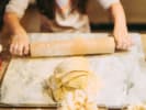Cooking Class - 5-Day Foodie Fun Kids: Global Cooking and Creativity in Downtown Dallas: girl rolling out pasta