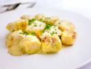 Cooking Class - Homemade Italian Gnocchi in Portland, OR: gnocchi with cream sauce