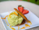 Team Building - Eclectic Sushi in Miami: green tea ice cream