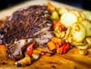 Cooking Class - Master Classic Summer Grilling in Manhattan: grilled flank steak with fingerling potatoes on the side
