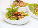Cooking Class - Flavors of Southeast Asia: ground chicken lettuce