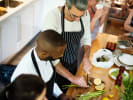 Team Building Cooking Class - Global Flavors: From Italy to Asia in San Fernando Valley: group cooking Asian cuisine dishes