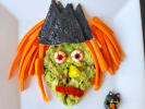 Online Cooking Class - Halloween Cocktails and Spooky Snacks: guacamole dip witch