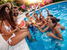 Private Chef - Taste the Mediterranean by the Pool: guests drinking cocktails