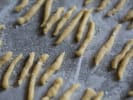 Couples Cooking Class - SOUP for 2!: handmade noodles drying on rack