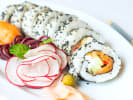 Cooking Class - Handcrafted Sushi 101 in Downtown Chicago: handmade sushi plate