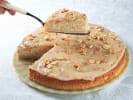 Online Cooking Class - Italian Bistro From Your Kitchen: holding a slice of Italian Butter Cake