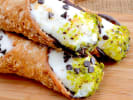 Cooking Class - Recipes From an Italian Bakery in Manhattan: homemade cannoli with pistachios and chocolate
